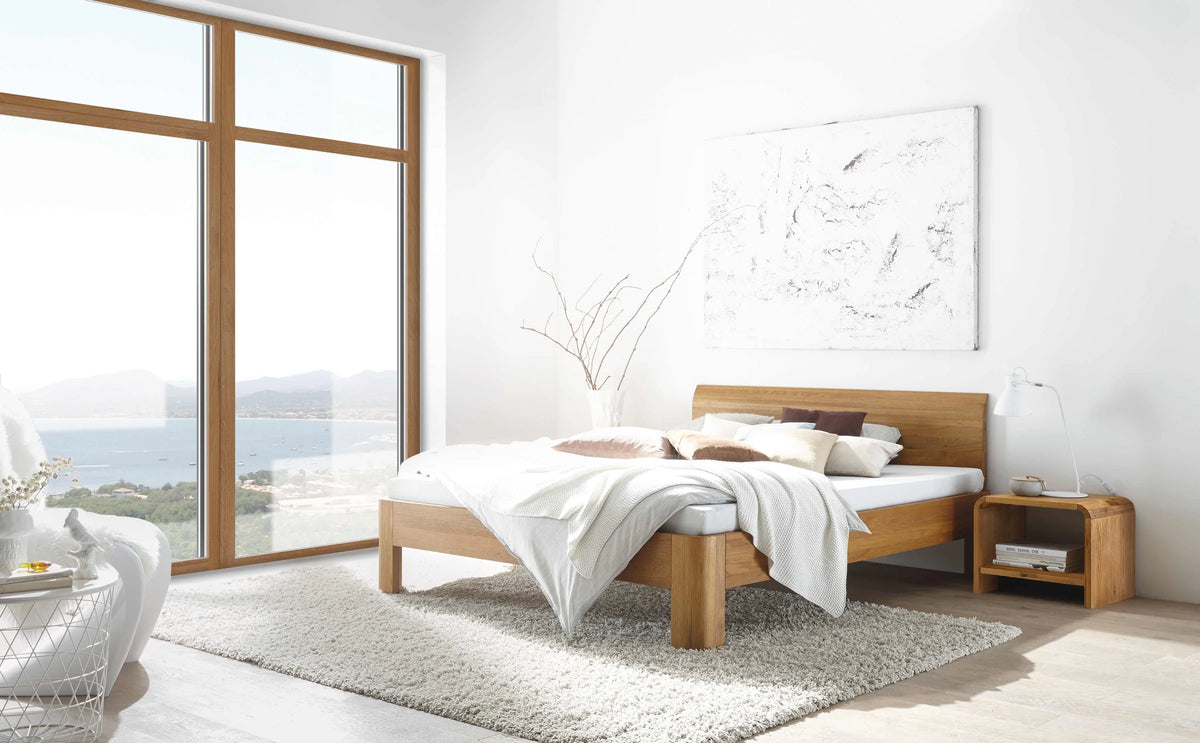 Lucca massief houten bed Oak-Line Eiken Naturel sfeer