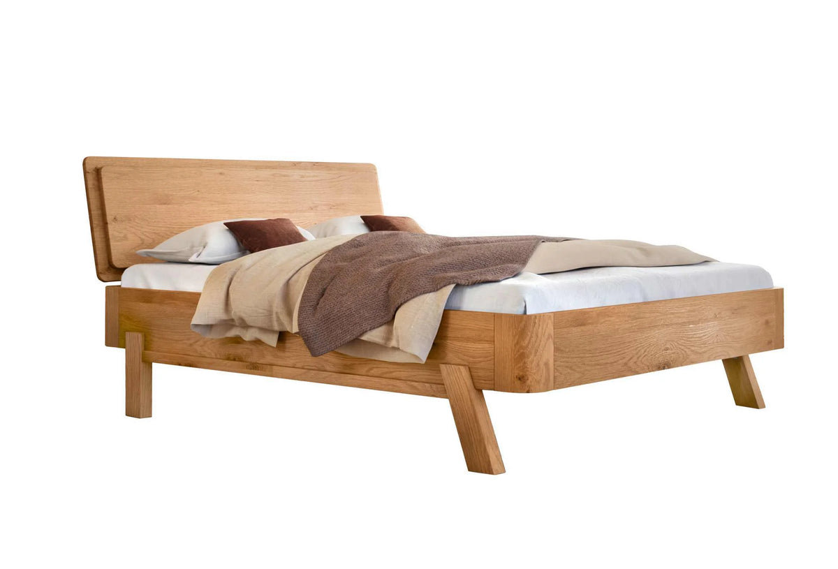 Matera massief houten bed Oak Puro Wild Eiken Naturel vrijstaand