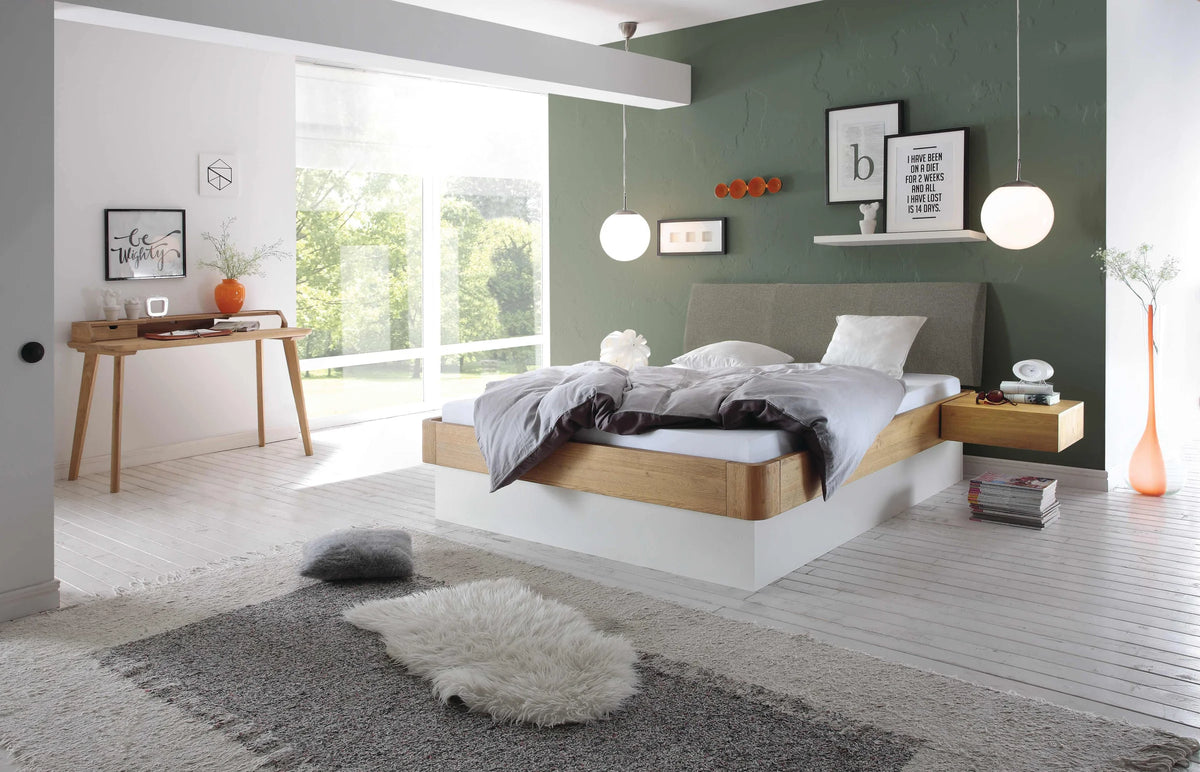 Rimini massief houten bed Oak Bianco Eiken Bianco sfeer