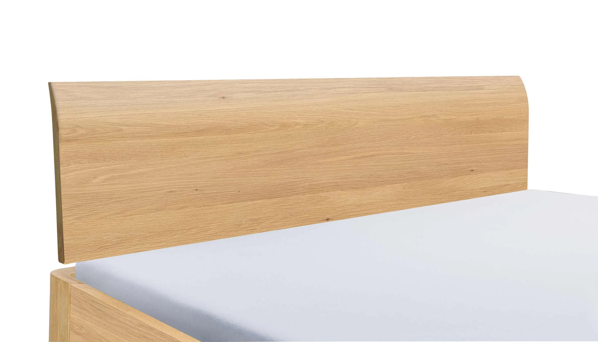 Livorno massief houten bed Oak Bianco Eiken Bianco detail hoofdbord