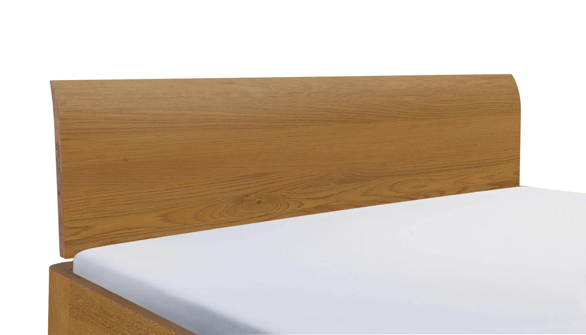 Lucca massief houten bed Oak-Line Eiken Naturel detail hoofdbord