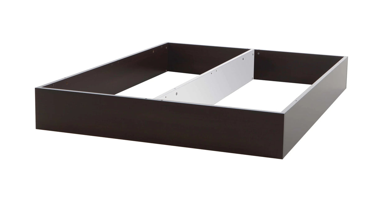 Rimini massief houten bed Oak Bianco antraciet opbergbox