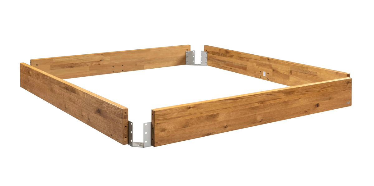 Nemi massief houten bed Oak Puro Wild Eiken Naturel ombouw