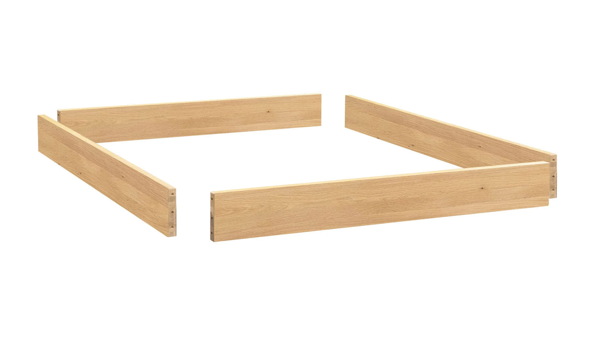 Monza massief houten bed Oak Bianco Eiken Bianco ombouw