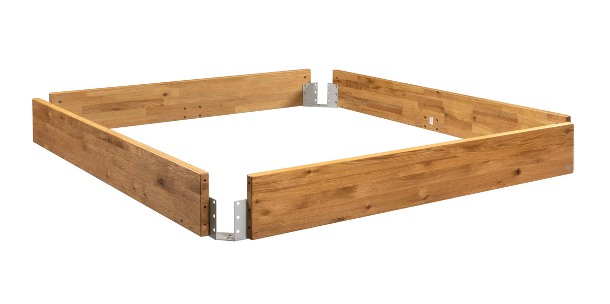 Nardo massief houten bed Oak Puro Wild Eiken Naturel ombouw