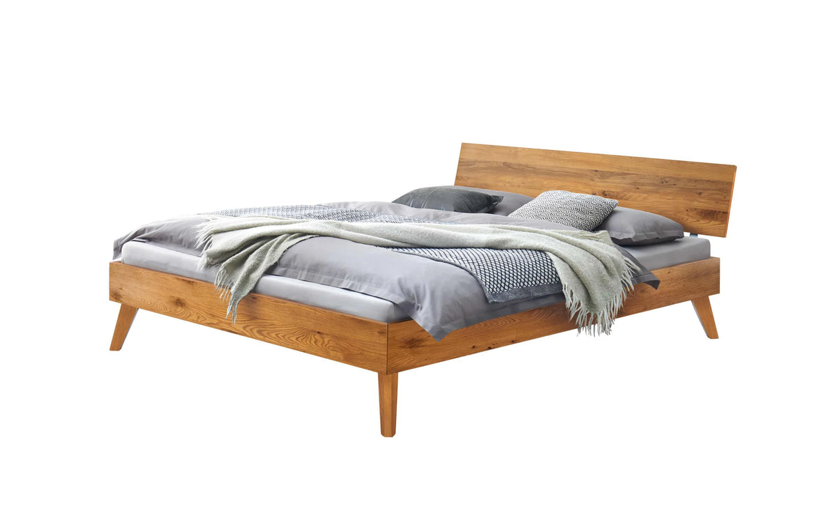 Ancona massief houten bed Eiken Naturel vrijstaand