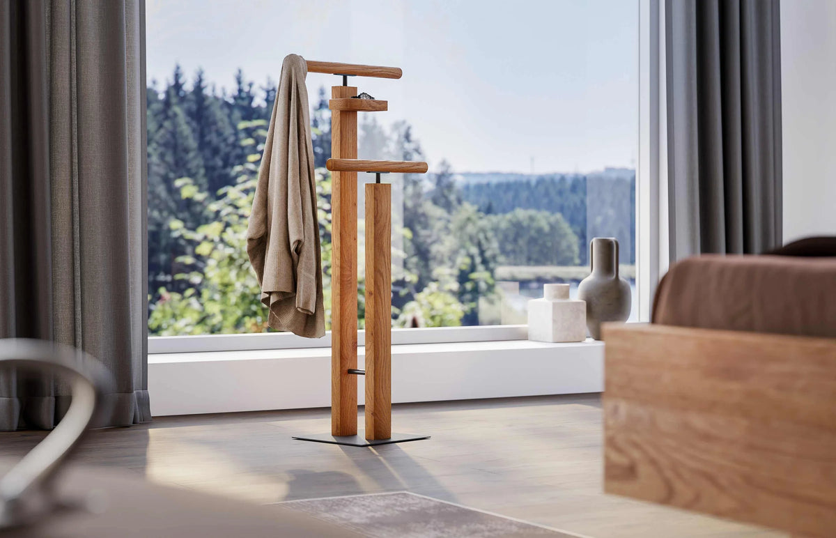 Claudio dressboy Eiken Naturel geborsteld zwarte voet detail