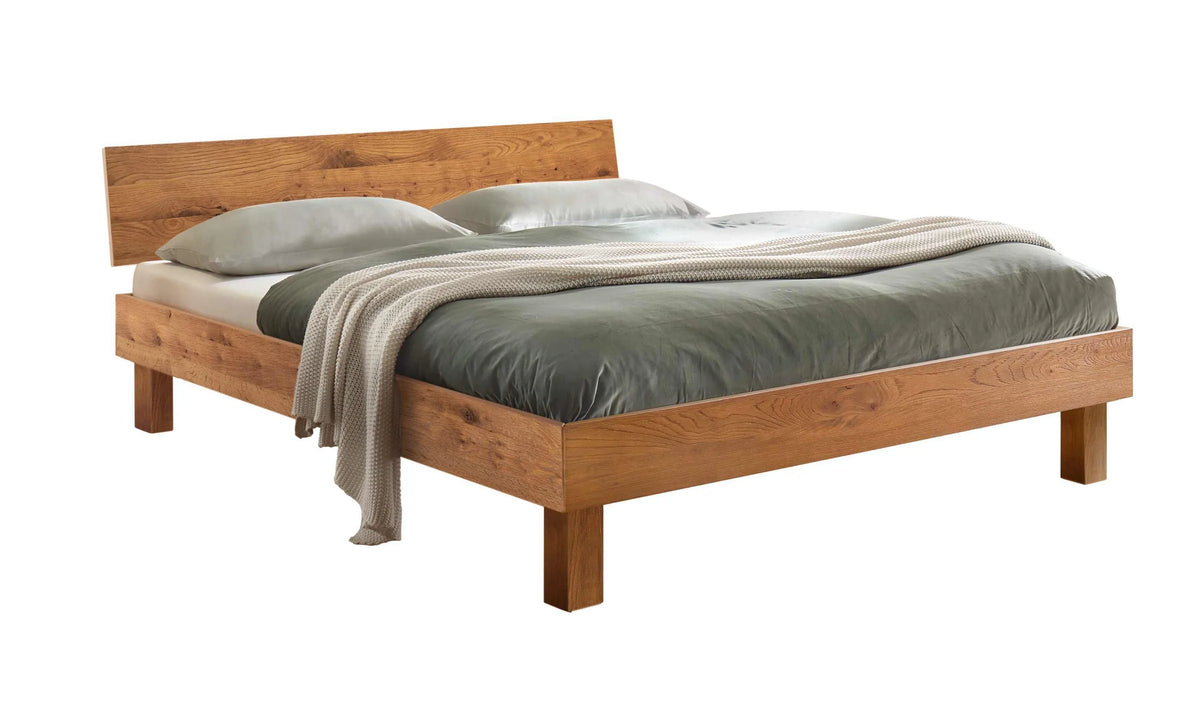 Forti massief houten bed Eiken Naturel vrijstaand