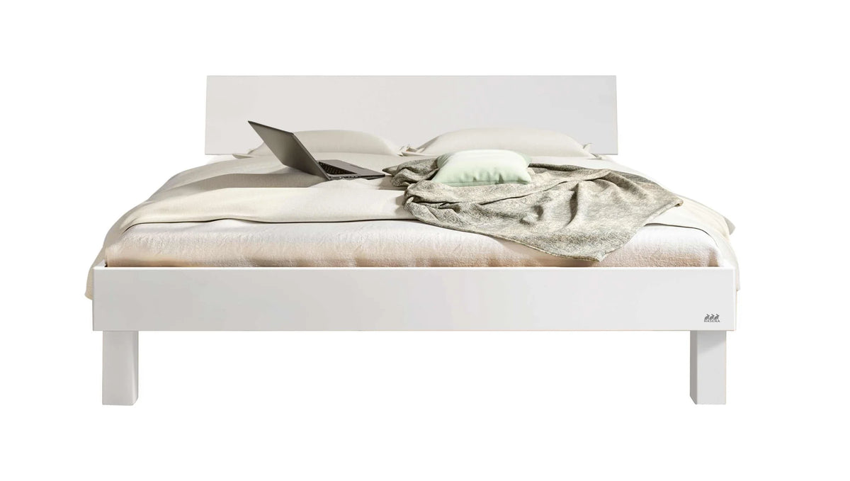 Forti massief houten bed Wit Gelakt vrijstaand 2