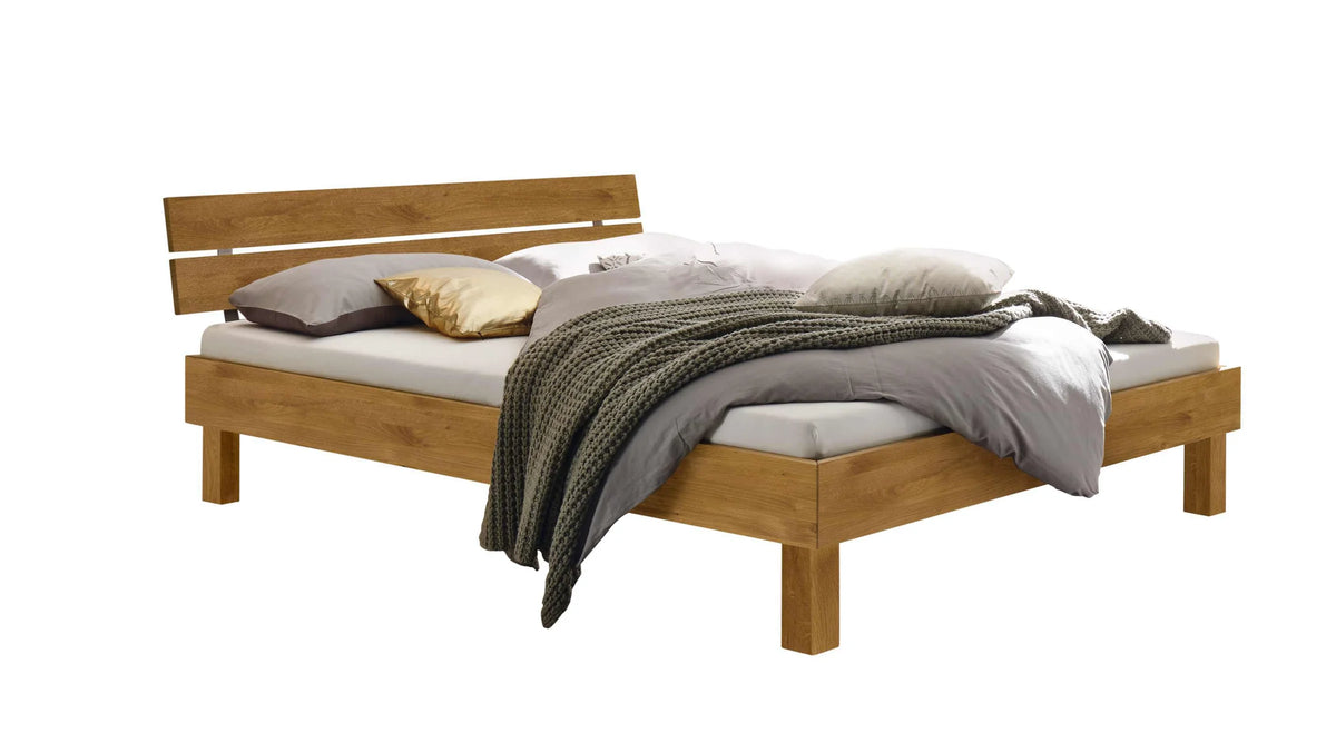 Prato massief houten bed Eiken Naturel vrijstaand