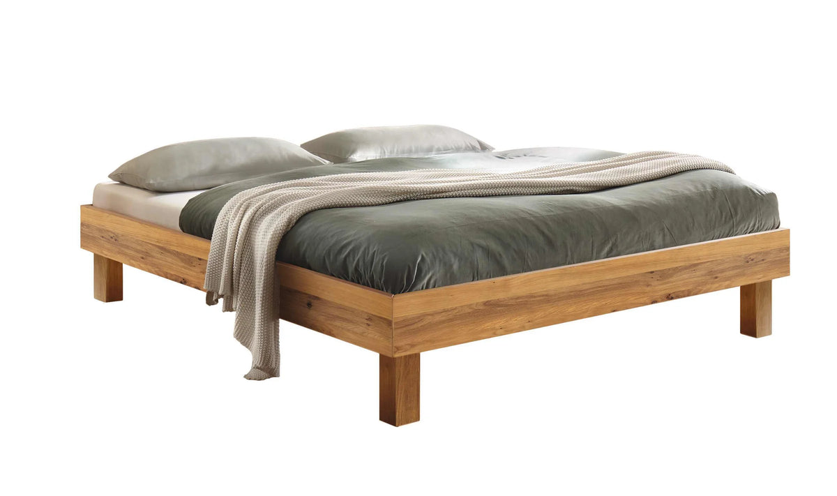 Rapallo massief houten bed Eiken Naturel vrijstaand