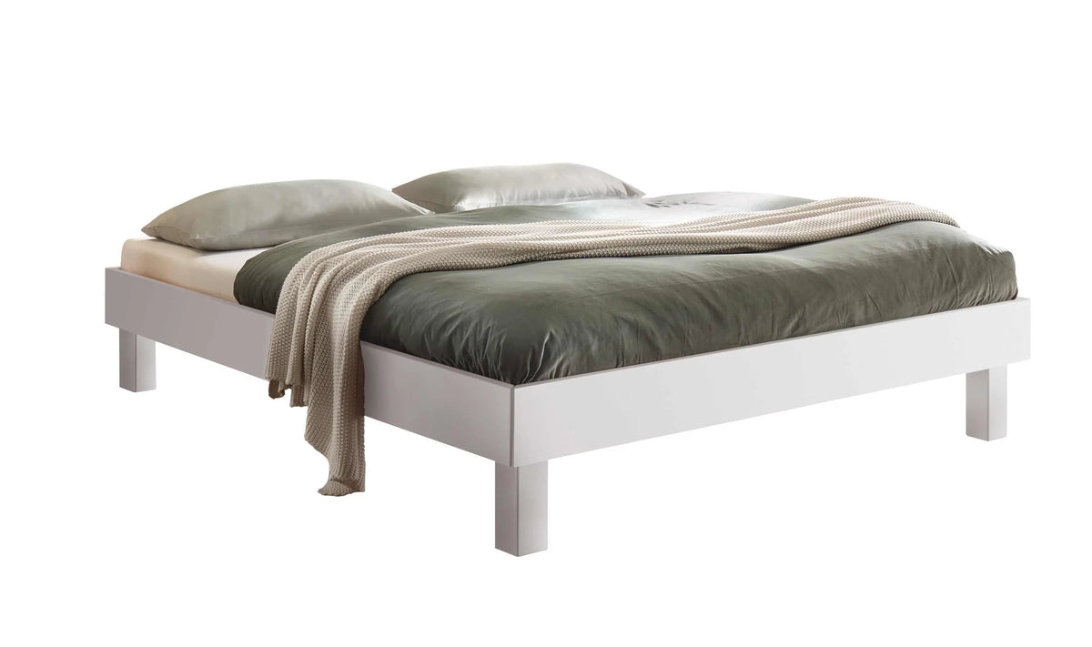 Rapallo massief houten bed Wit Gelakt vrijstaand