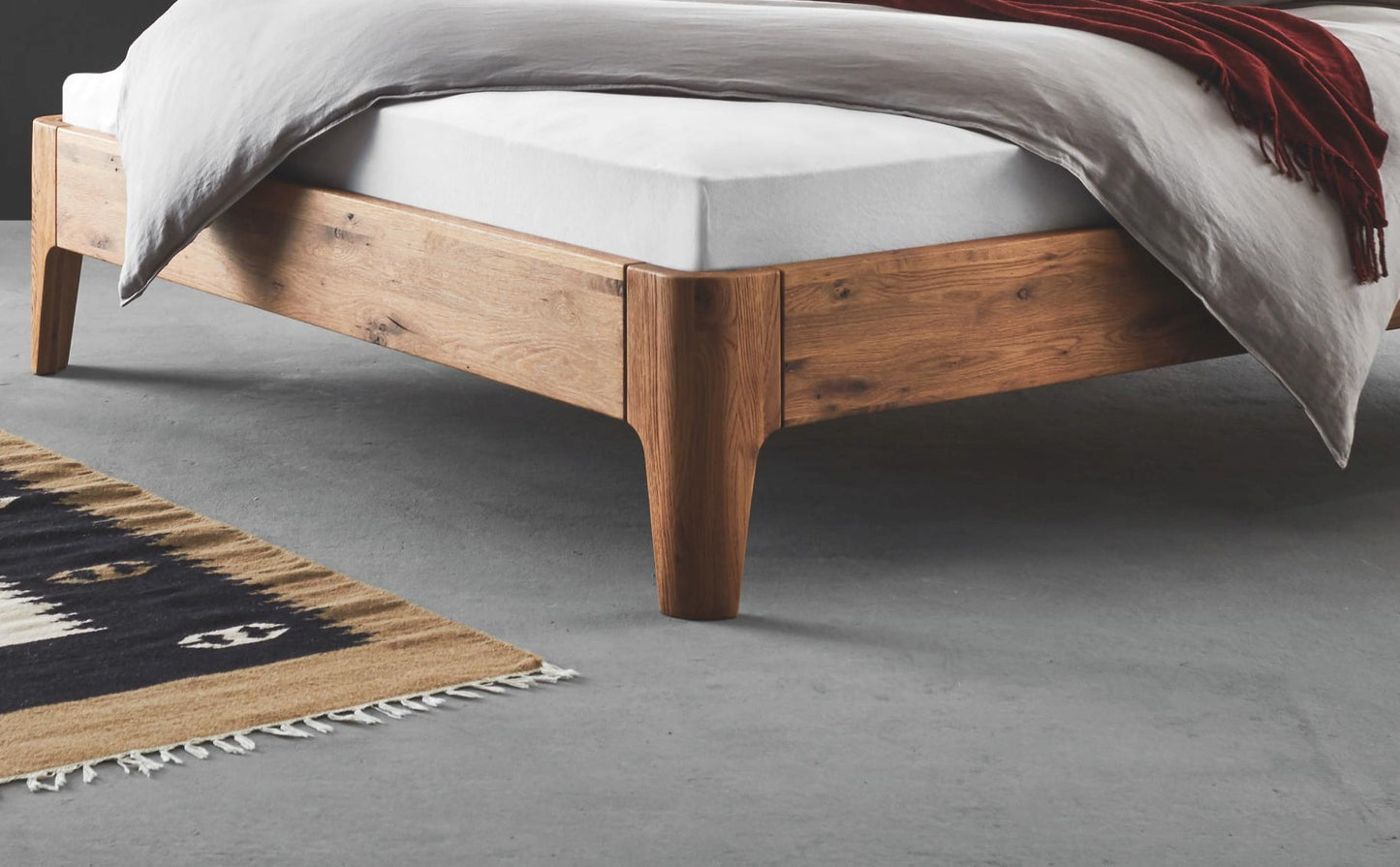 Oak Puro Oiled Bed Frame Including Slatted Base